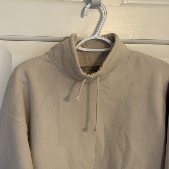Vince mock neck pullover Sweatshirt Tan 45126 - Picture 3 of 9